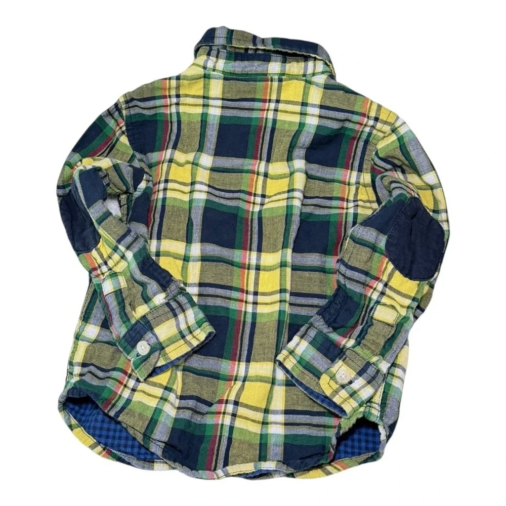 Carter's Wonder Nation Kids 3T Flannel Plaid Button Down Shirt Bundle Multicolor